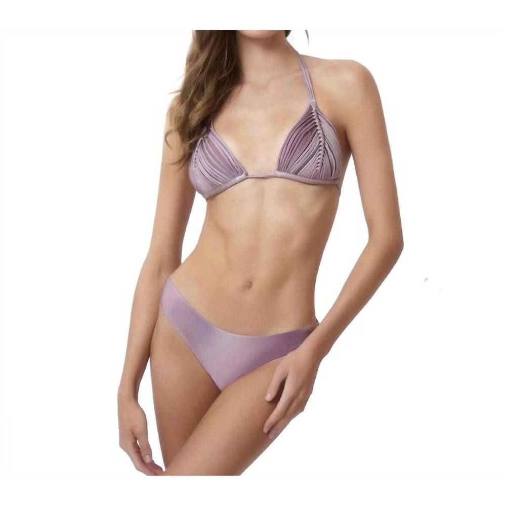 NEW PQ SWIM violet basic ruched teeny in violet